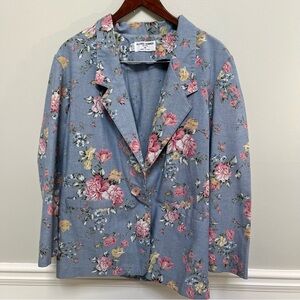 Alfred Dunner Vintage Floral Blazer 14p